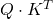 Q \cdot K^{T}